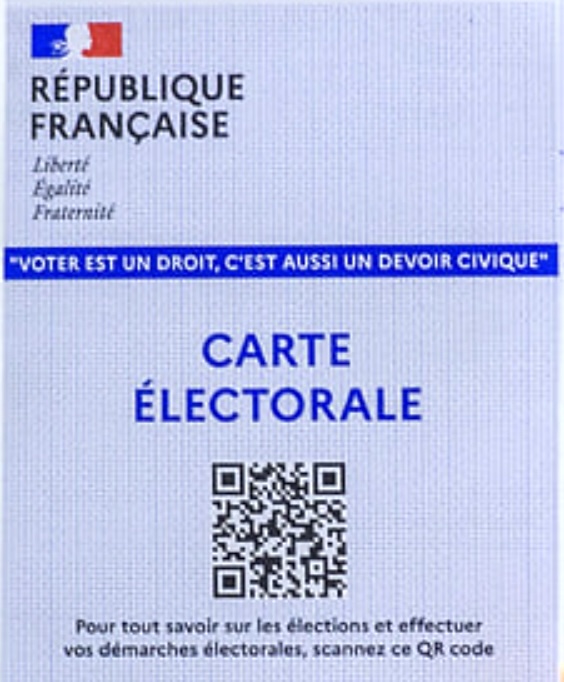 carte d'électeur
